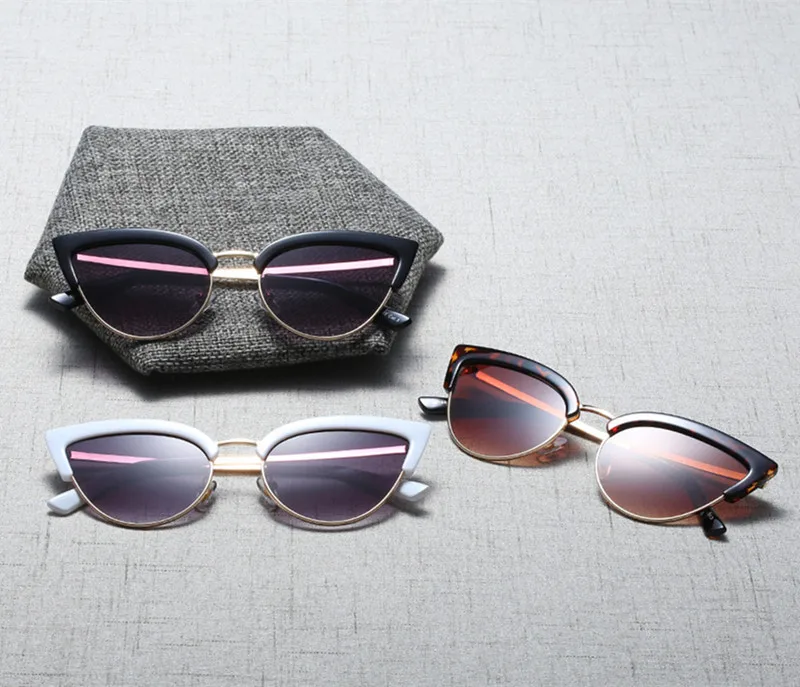 FREYRS Half-frame Cat Eye Sunglasses Trend Handmade Fashion Eyewear Vintage Metal Cat Eye Sun Glasses 5371
FREYRS Half-frame Cat Eye Sunglasses Trend Handmade Fashion Eyewear Vintage Metal Cat Eye Sun Glasses 5371