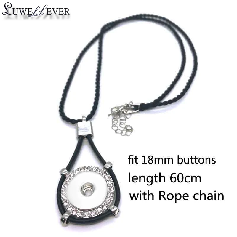Leather Necklace 252 Fit 18mm Snap Button Pendants Necklace Interchangeable Charm Jewelry For Women Gift With Rope Chain
Leather Necklace 252 Fit 18mm Snap Button Pendants Necklace Interchangeable Charm Jewelry For Women Gift With Rope Chain