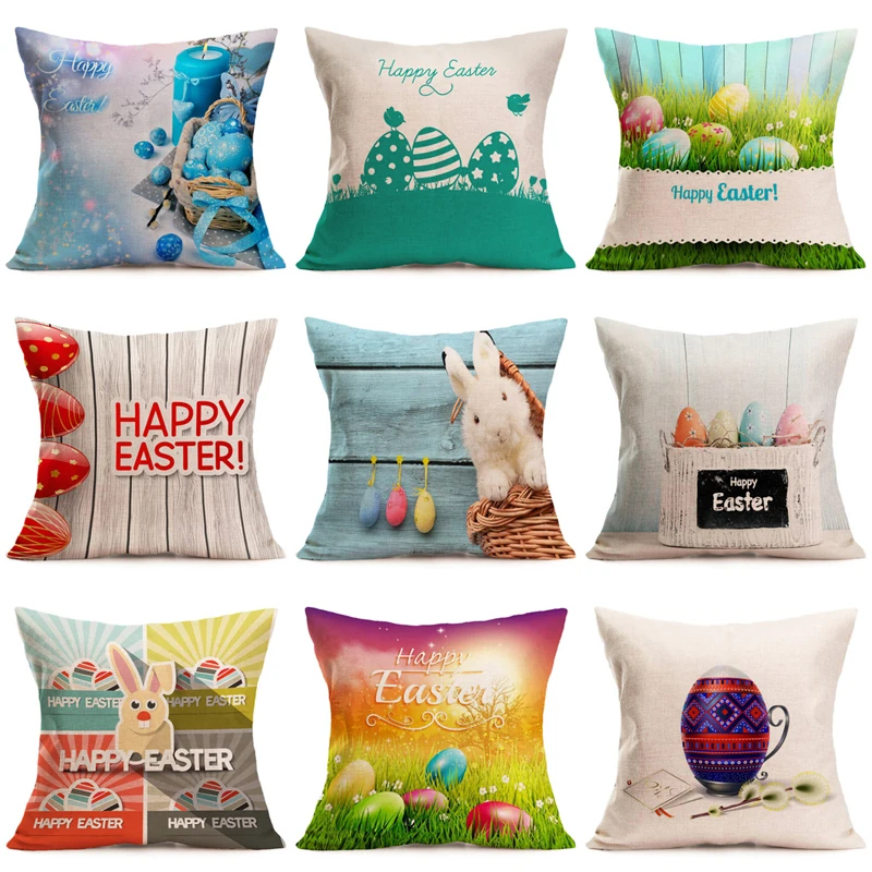 NEW Happy Easter Cotton Linen Pillowcases Easter Rabbit Home Decorative Throw Pillow Cover for Sofa Car Bedroom Cushion Cover
NEW Happy Easter Cotton Linen Pillowcases Easter Rabbit Home Decorative Throw Pillow Cover for Sofa Car Bedroom Cushion Cover