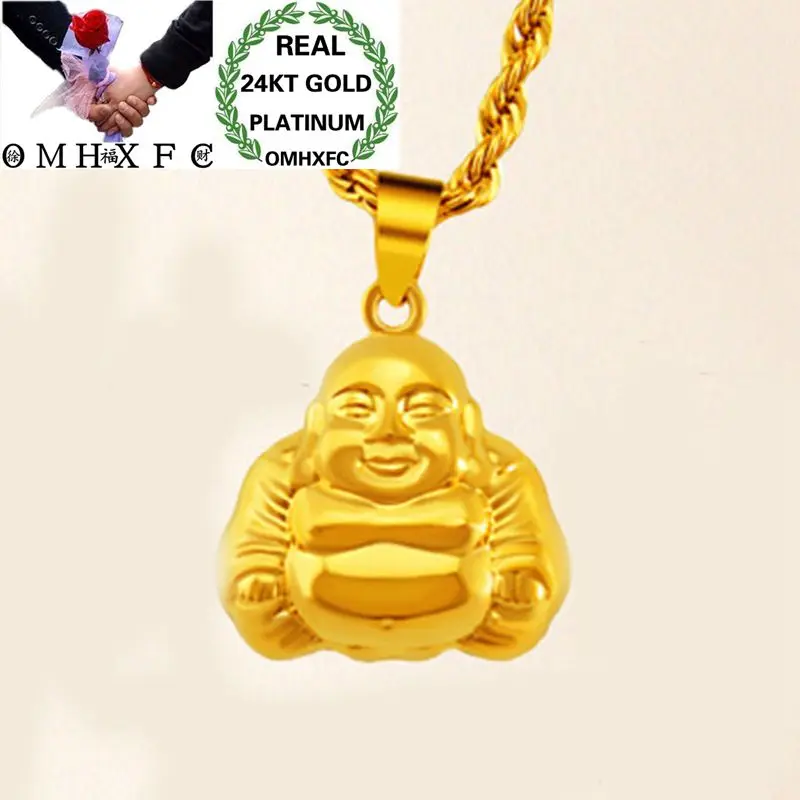 OMHXFC Wholesale European Fashion Woman Man Unisex Party Birthday Wedding Gift Laugh Buddha 24KT Real Gold Charm Pendant PN223
OMHXFC Wholesale European Fashion Woman Man Unisex Party Birthday Wedding Gift Laugh Buddha 24KT Real Gold Charm Pendant PN223