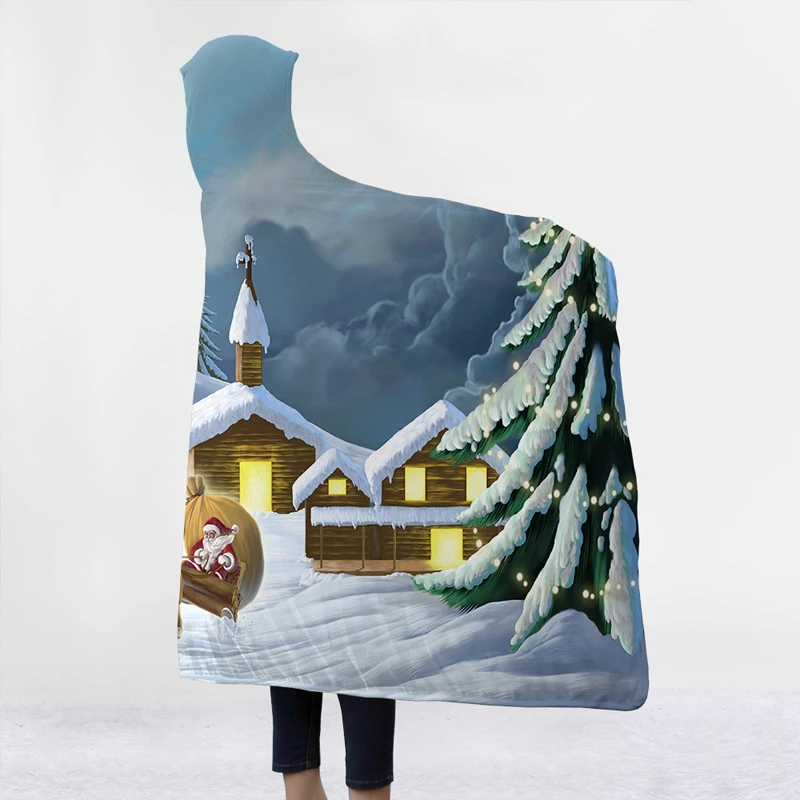 New 3D Blankets Christmas Deer Hooded Blankets 3D Printing Wearable Portable Home Adults Blankets Winter Hooded Blanket
New 3D Blankets Christmas Deer Hooded Blankets 3D Printing Wearable Portable Home Adults Blankets Winter Hooded Blanket