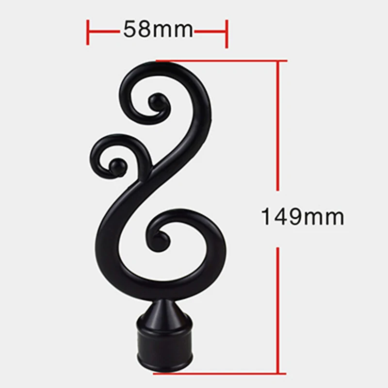 Новое поступление! Металлические высококачественные черные волнистые наконечники для карнизов диаметром 22 мм/7/8 дюйма
Новое поступление! Металлические высококачественные черные волнистые наконечники для карнизов диаметром 22 мм/7/8 дюйма