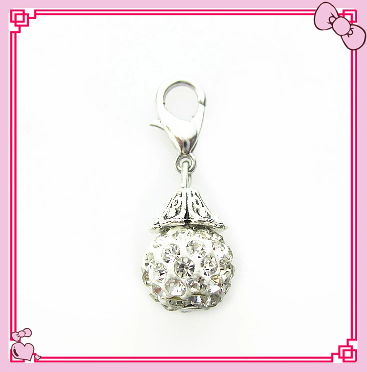 Hot selling silver rhinestone white crystal global dangle charms lobster clasp charms for glass floating lockets charms
Hot selling silver rhinestone white crystal global dangle charms lobster clasp charms for glass floating lockets charms