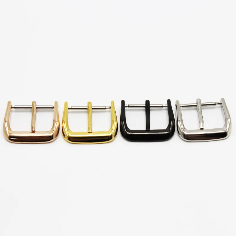 20pcs/lot Watch Buckle 16mm 18mm 20mm 22mm Silver Gold Black Stainless Steel Watchband Clasp Buckles Wristwatch Repair Tool | Наручные