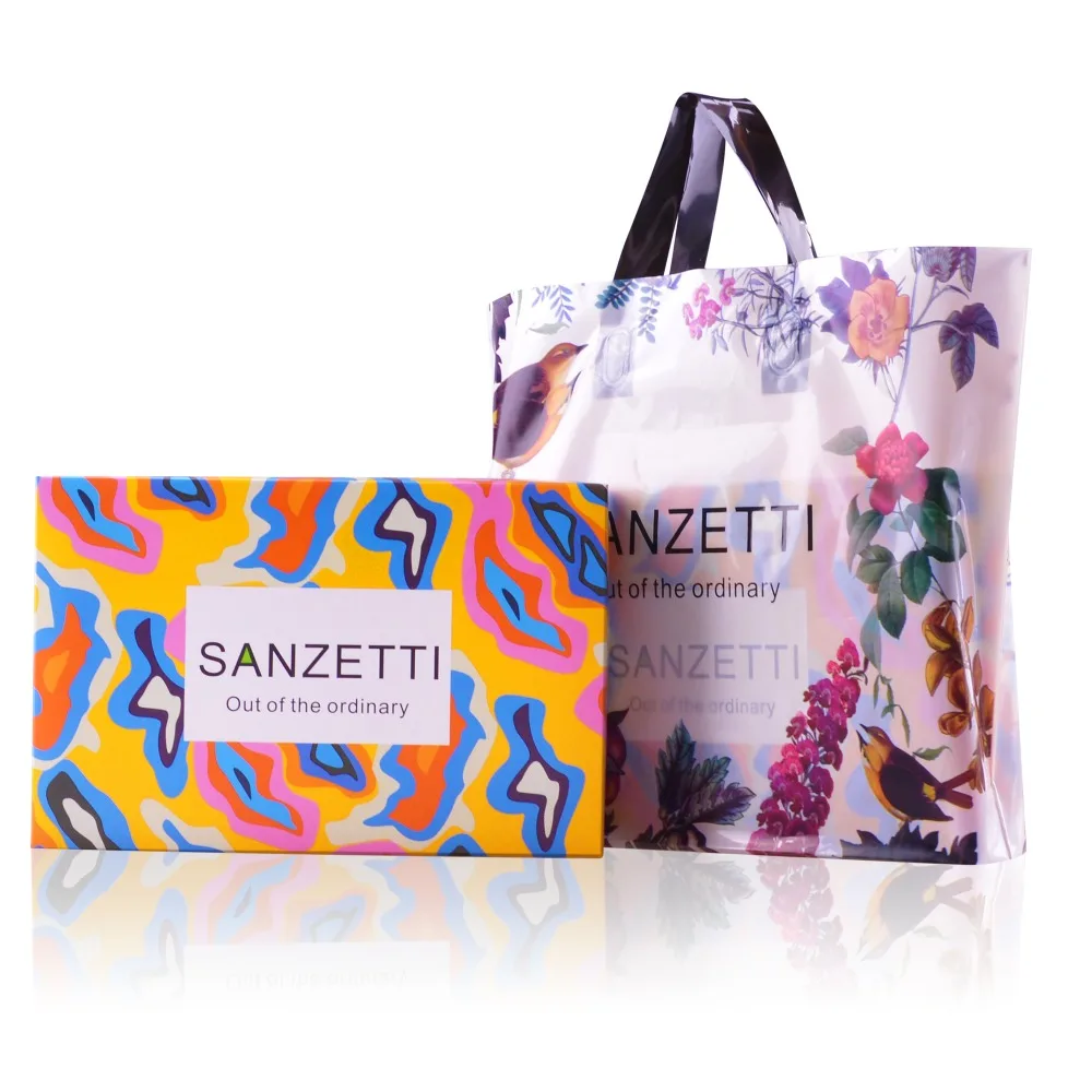 SANZETTI 12 пар/лот Подарочная коробка яркие мужские носки из чесаного хлопка ретро