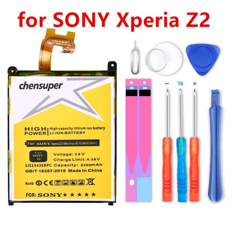 Chensuper 3200 мАч LIS1543ERPC Высококачественный аккумулятор для SONY Xperia Z2 L50 L50w Sirius SO-03 L50U L50T D6502 D6503 аккумулятор
Chensuper 3200 мАч LIS1543ERPC Высококачественный аккумулятор для SONY Xperia Z2 L50 L50w Sirius SO-03 L50U L50T D6502 D6503 аккумулятор
