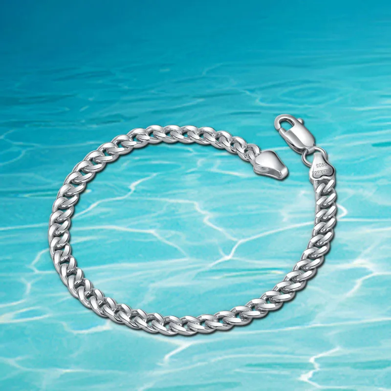 Dankadi New Trendy 5MM Men Bracelet Wheat Link Chain 925 Sterling Silver Male Bracelet Men Women Jewelry Gift
Dankadi New Trendy 5MM Men Bracelet Wheat Link Chain 925 Sterling Silver Male Bracelet Men Women Jewelry Gift