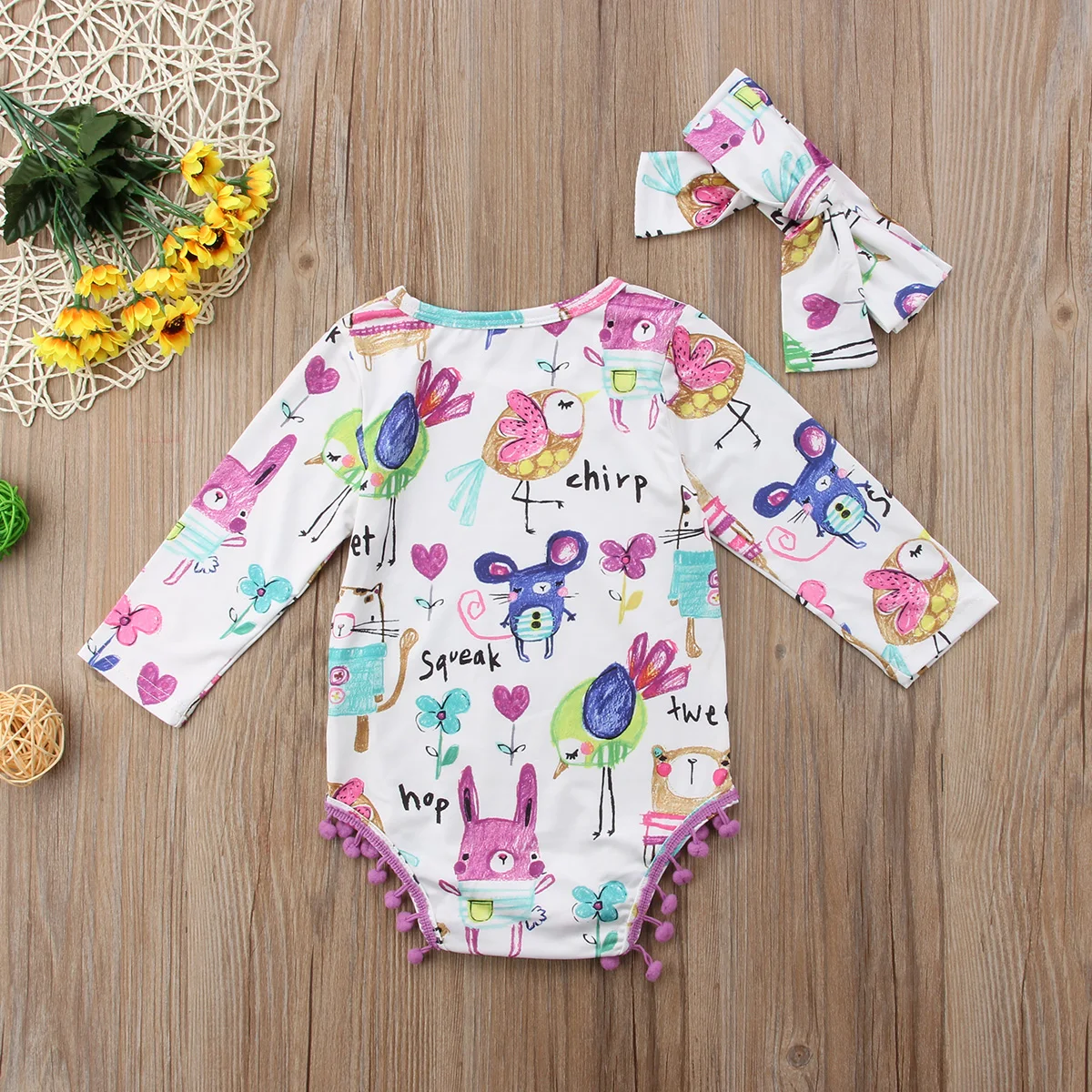Newborn Infant Baby Girls Long Sleeves Romper Cartoon Bear Print Jumpsuit Baby Girls Clothing
Newborn Infant Baby Girls Long Sleeves Romper Cartoon Bear Print Jumpsuit Baby Girls Clothing