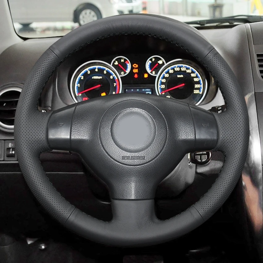 Hand-stitched Black Artificial Leather Car Steering Wheel Cover For Suzuki SX4 Alto Old Swift Opel Agila
Hand-stitched Black Artificial Leather Car Steering Wheel Cover For Suzuki SX4 Alto Old Swift Opel Agila