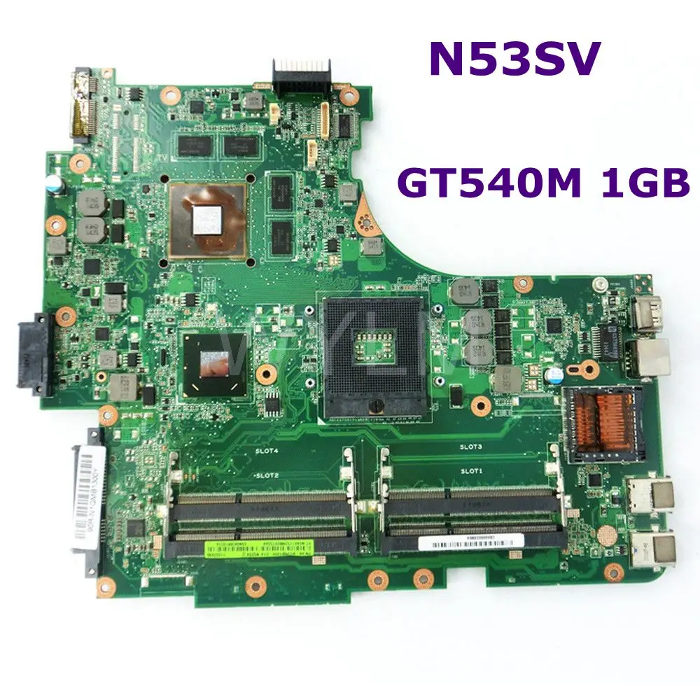 N53SV GT540M 1 ГБ N12P GS A1 4 слота DDR3 Материнская плата REV 2 для ASUS N53S материнская ноутбука