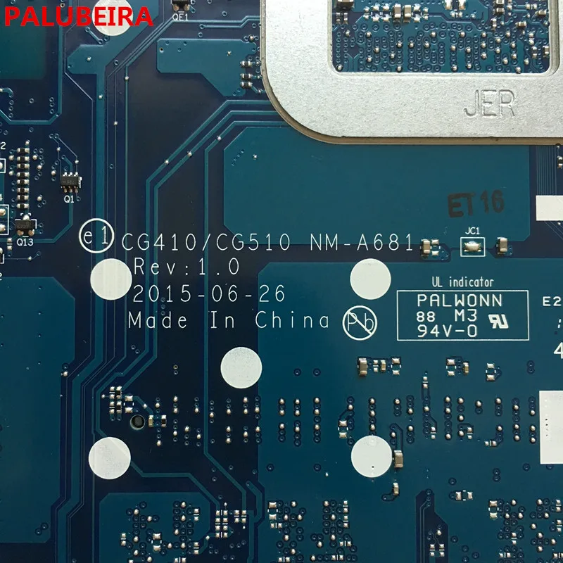 Бесплатная доставка 5B20K25385 для Lenovo 100-15IBY 100-15IBD CG410/CG510 NM-A681 материнская плата