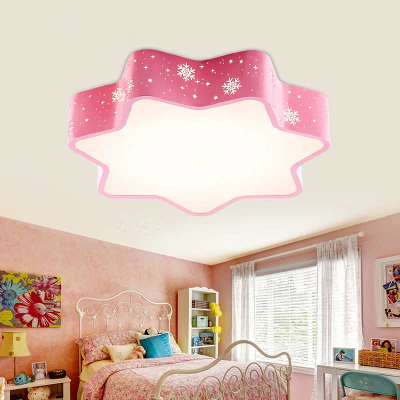 Modern hollow iron star children bedroom LED ceiling light fixture home deco dining room kid's pink snow acrylic ceiling lamp
Modern hollow iron star children bedroom LED ceiling light fixture home deco dining room kid's pink snow acrylic ceiling lamp