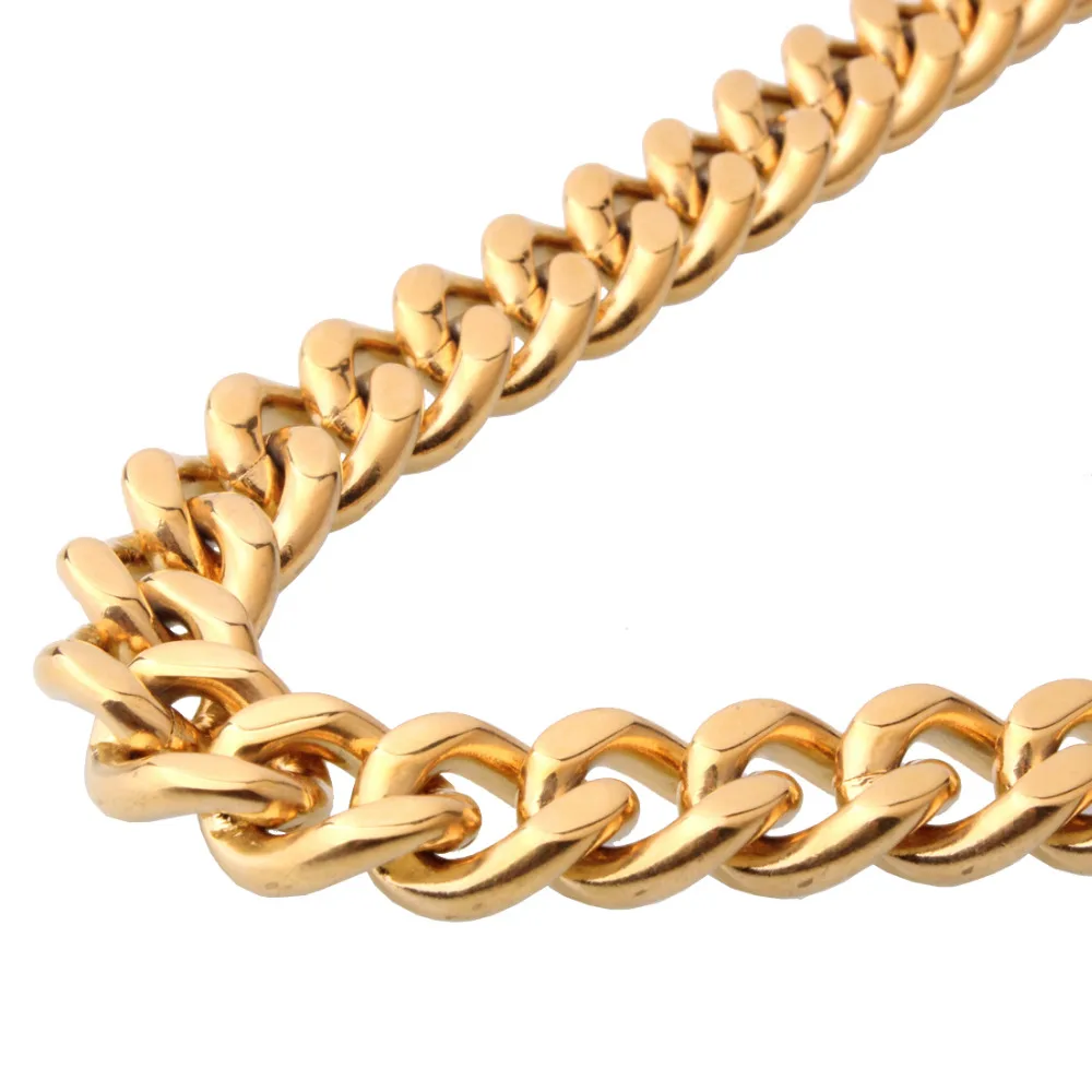 12/15mm Wide Biker Mens Stainless Steel Curb Cuban Link Chain Necklace&Bracelet Jewelry Sets Silver Color Gold Color Black Color
12/15mm Wide Biker Mens Stainless Steel Curb Cuban Link Chain Necklace&Bracelet Jewelry Sets Silver Color Gold Color Black Color