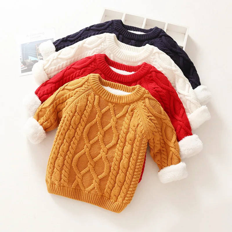 Winter Autumn Children Clothes Baby Boys Warm Pullovers Top Fleece Girls Knitted Sweaters Loose Children Knitted Jacket Tops
Winter Autumn Children Clothes Baby Boys Warm Pullovers Top Fleece Girls Knitted Sweaters Loose Children Knitted Jacket Tops