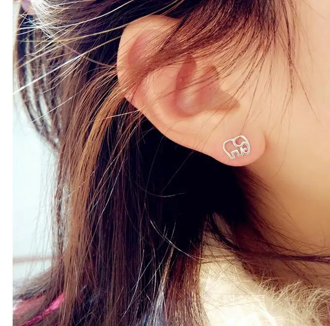 925 Sterling Silver Jewelry Fashion Cute Hollow Elephant Stud Earrings For Women Boucle d'oreille Pendientes VES6173
925 Sterling Silver Jewelry Fashion Cute Hollow Elephant Stud Earrings For Women Boucle d'oreille Pendientes VES6173