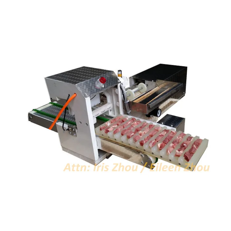 Semi automatic meat kebab skewer machine, meat skewer machine BBQ skewer machine
Semi automatic meat kebab skewer machine, meat skewer machine BBQ skewer machine