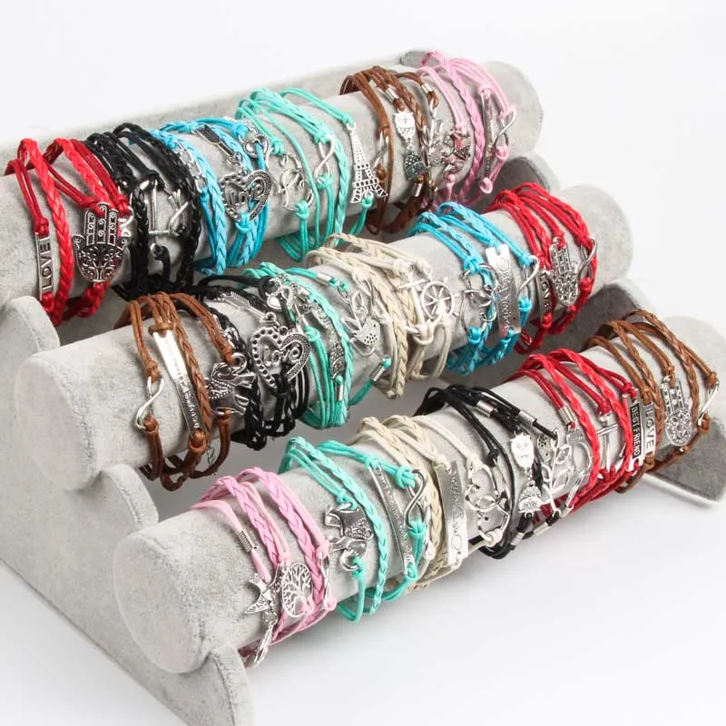 Wholesale large batch of 30 pieces / bag mixed style metal leather personality trend weaving simple unisex bracelet jewelry
Wholesale large batch of 30 pieces / bag mixed style metal leather personality trend weaving simple unisex bracelet jewelry
