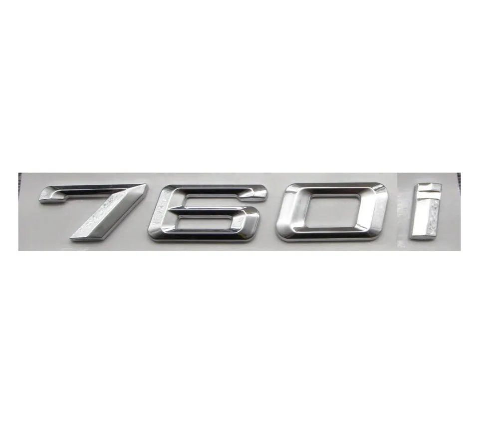 Chrome Shiny Silver ABS Number Letters Words Car Trunk Badge Emblem Letter Decal Sticker for BMW 7 Series 760i
Chrome Shiny Silver ABS Number Letters Words Car Trunk Badge Emblem Letter Decal Sticker for BMW 7 Series 760i