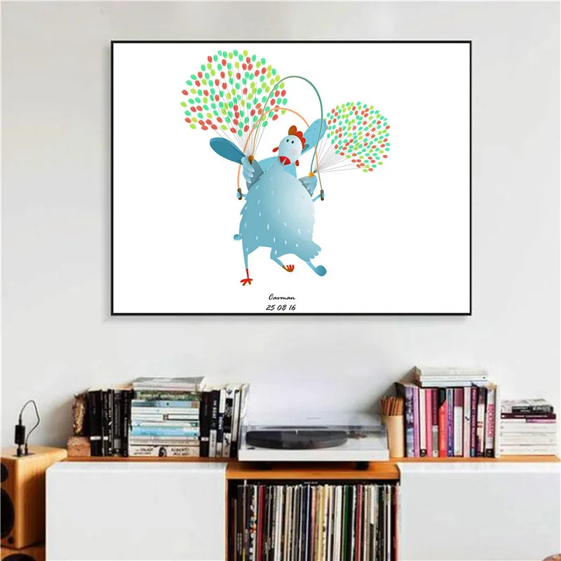 HAOCHU Customized Fingerprint Canvas Painting Guest Book DIY Chicken Cute Kid Birthday Event Party Creative Anniversary Supplies
HAOCHU Customized Fingerprint Canvas Painting Guest Book DIY Chicken Cute Kid Birthday Event Party Creative Anniversary Supplies