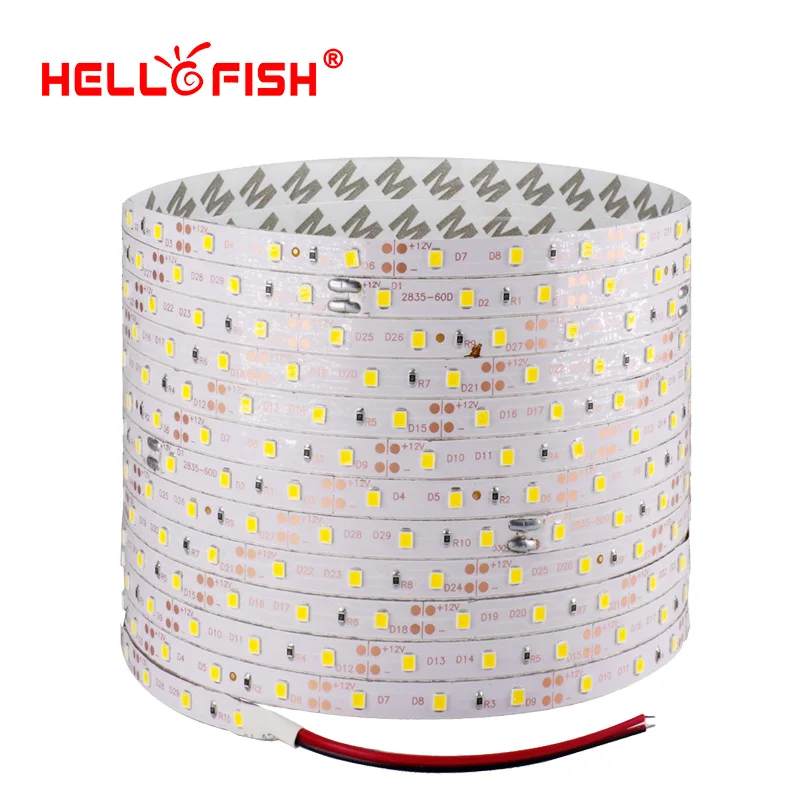 Фото Hello рыбы светодиодный полосы DC12V гибкий светильник водонепроницаемый лента 5 м 300