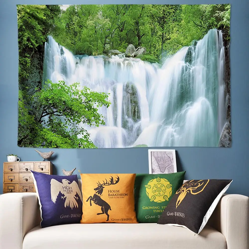 Green Fresh Natural Forest Tapestry Wall Hanging 3D Waterfall Decoration Wall Tapestries Boho Hippie Tapestry Large Wall Cloth
Green Fresh Natural Forest Tapestry Wall Hanging 3D Waterfall Decoration Wall Tapestries Boho Hippie Tapestry Large Wall Cloth