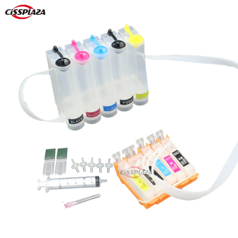CISSPLAZA PGI525 CLI526 CISS system compatible for canon IP4850 MG8150 MG6150 MG5250 MG5150 MX885 MG5350 iP4950 printer
CISSPLAZA PGI525 CLI526 CISS system compatible for canon IP4850 MG8150 MG6150 MG5250 MG5150 MX885 MG5350 iP4950 printer