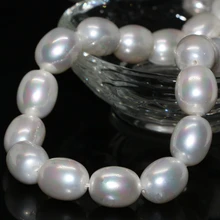 Новая мода Натуральный Белый Shell pearl Райс баррель 12*15 мм свободные