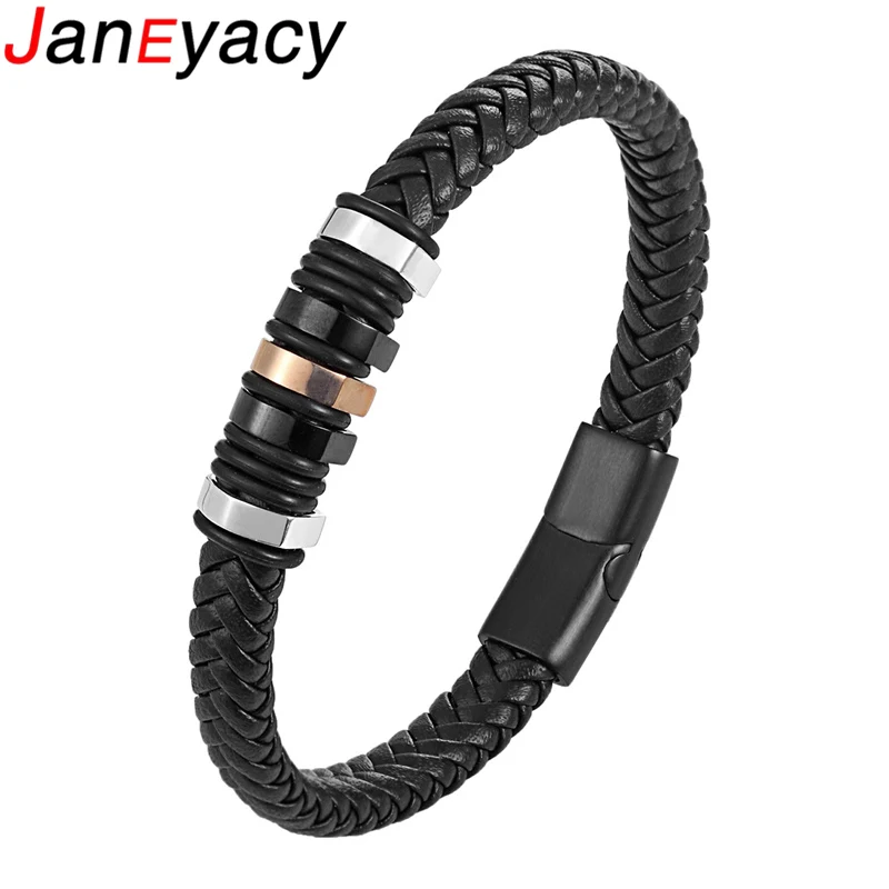 New Fashion Men Jewelry Weaving Black/Brown Bracelet Women Popular Magnetic Buckle Stainless Steel Style Bangles Homens Pulseira
New Fashion Men Jewelry Weaving Black/Brown Bracelet Women Popular Magnetic Buckle Stainless Steel Style Bangles Homens Pulseira