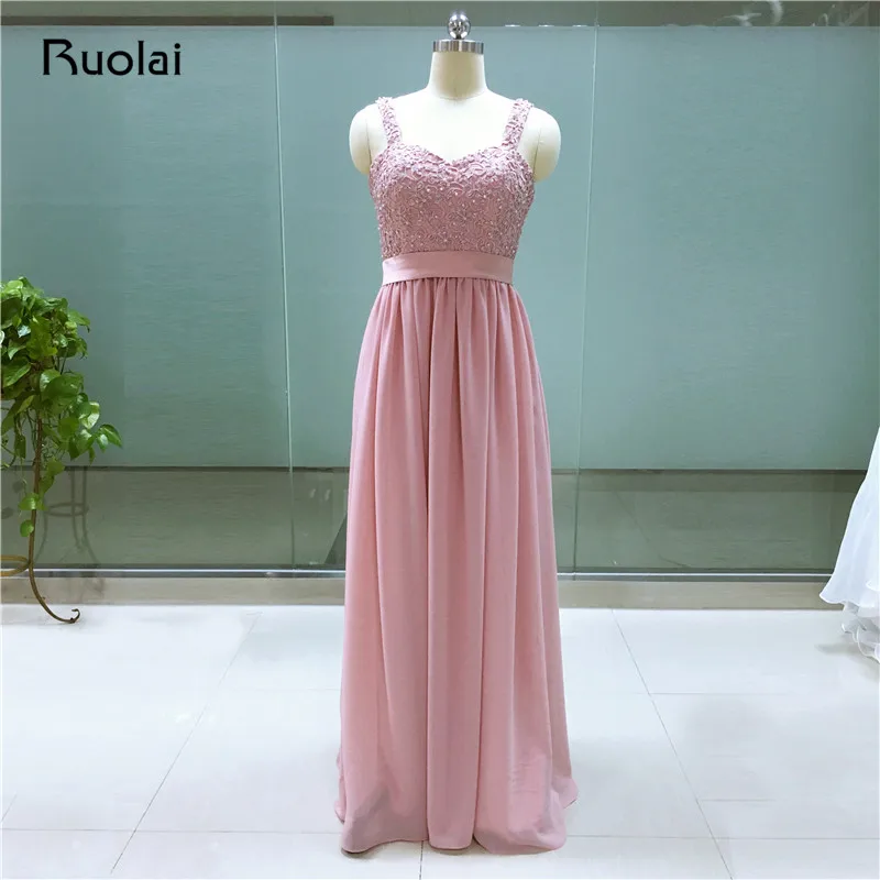 Cheap Real Image Sweetheart Straps A-Line Appliques Beaded Long Bridesmaid Dresses Wedding Party Dresses for Bridesmaid BM10
Cheap Real Image Sweetheart Straps A-Line Appliques Beaded Long Bridesmaid Dresses Wedding Party Dresses for Bridesmaid BM10