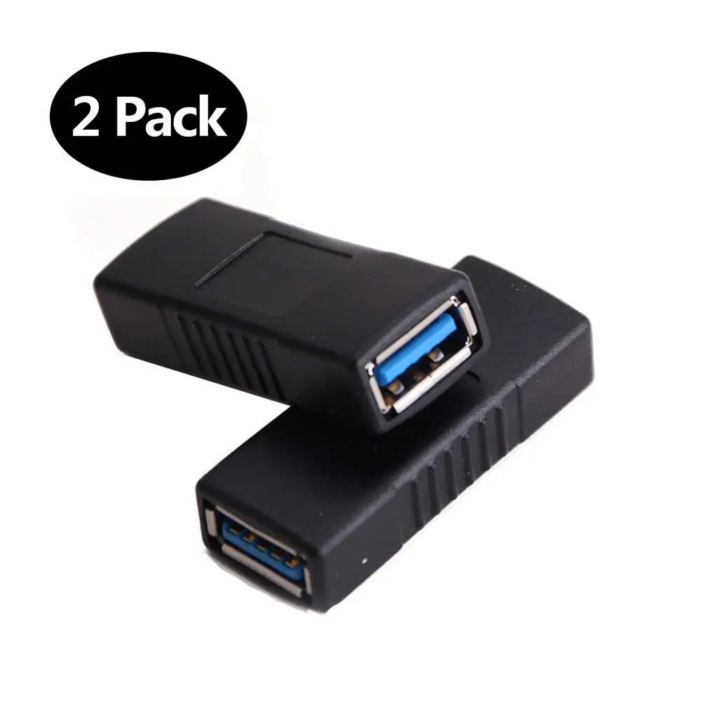 SuperSpeed USB 3.0 Coupler Adapter Type A Female to Female Bridge Extension Connector by Oxsubor(2PCS)
SuperSpeed USB 3.0 Coupler Adapter Type A Female to Female Bridge Extension Connector by Oxsubor(2PCS)