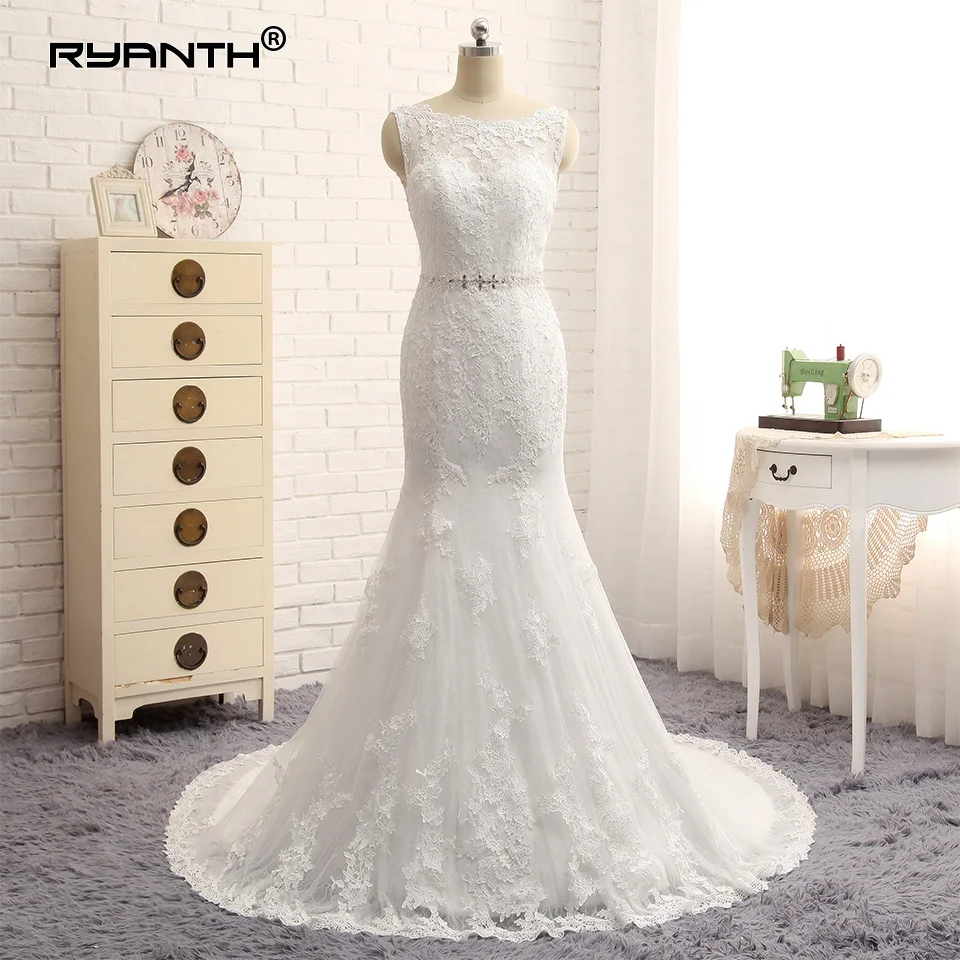 Vestidos de noiva sereia Custom Made Lace Mermaid Wedding Dress 2019 Cheap Lace Up Back Crystal Wedding Gowns Abito da sposa
Vestidos de noiva sereia Custom Made Lace Mermaid Wedding Dress 2019 Cheap Lace Up Back Crystal Wedding Gowns Abito da sposa