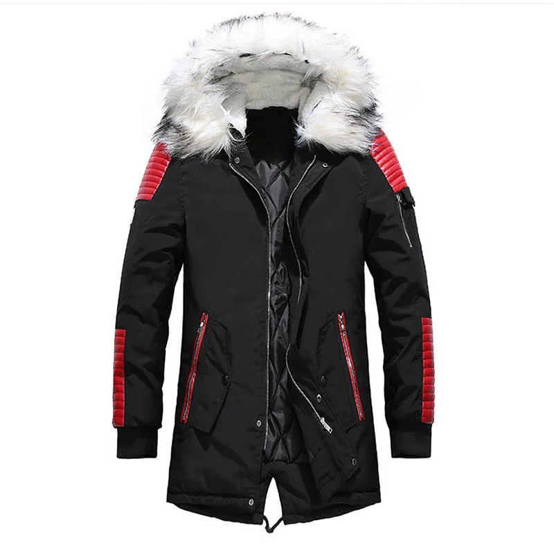 Dropshipping Black Long Man Winter Jacket Men Warm Military Fur Hooded Mens Jackets And Coats Zipper Down Men Parkas US Size
Dropshipping Black Long Man Winter Jacket Men Warm Military Fur Hooded Mens Jackets And Coats Zipper Down Men Parkas US Size