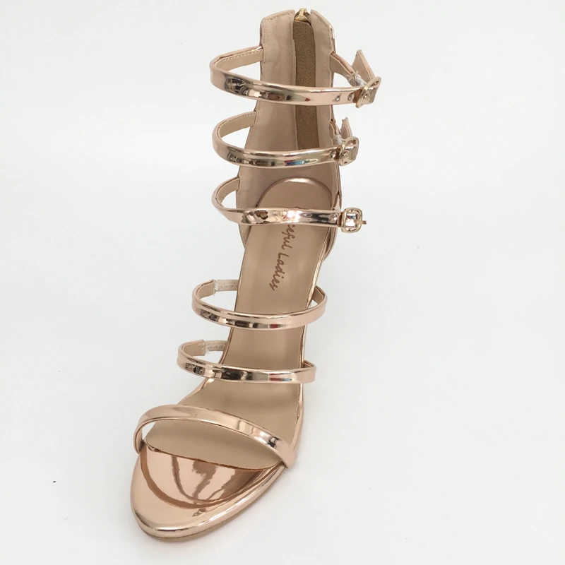 Rose Gold Gladiator Women Sandals Real Image Women Shoes High Heel Sandals Fashion Shoes Luxury Women 2016 Colorful Shoes
Rose Gold Gladiator Women Sandals Real Image Women Shoes High Heel Sandals Fashion Shoes Luxury Women 2016 Colorful Shoes