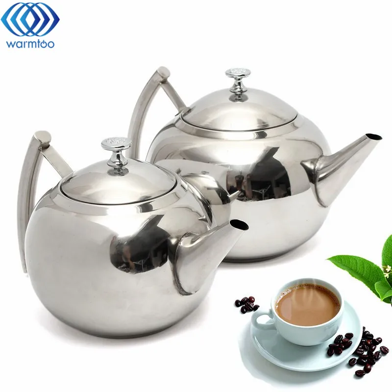 1.5L/2L Durable Stainless Steel Coffee Pot Teapot Cold Water With Strainer Tea Leaf Filter Infuser Polish Fashion Home
1.5L/2L Durable Stainless Steel Coffee Pot Teapot Cold Water With Strainer Tea Leaf Filter Infuser Polish Fashion Home