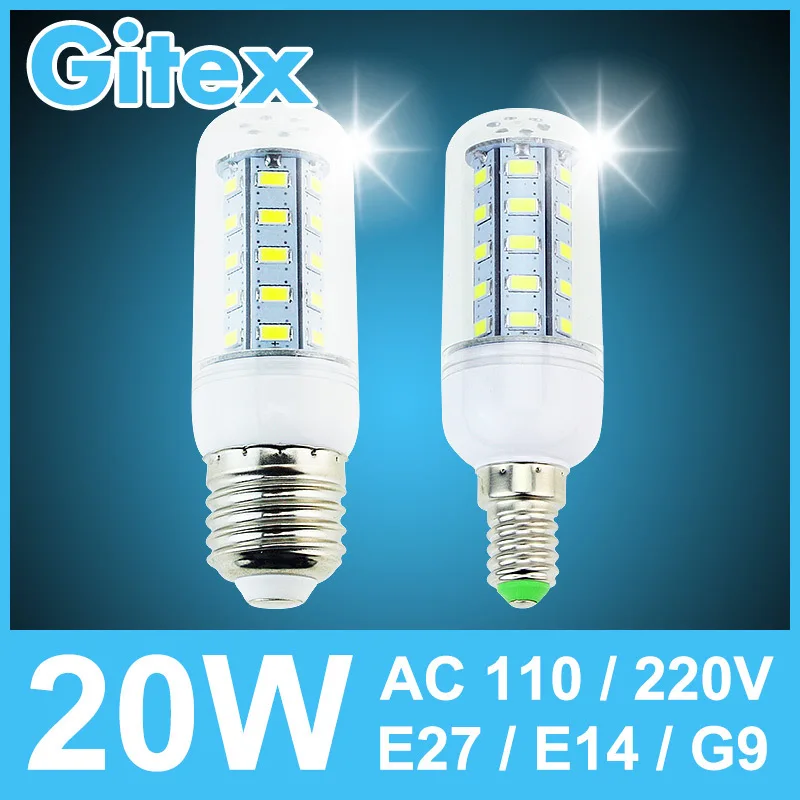 Из светодиодов кукуруза лампа 5730SMD 3 Вт 5 7 9 10 12 15 18 20 E14 E27 B22 G9 AC110v 220 В 240 хрустальная