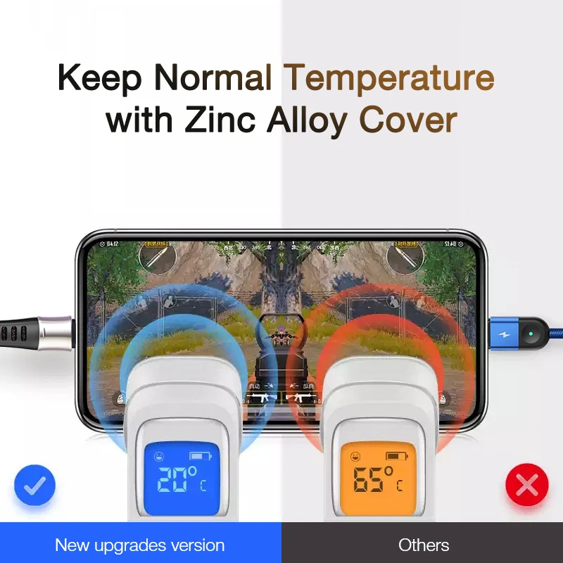 Cafele мобильный телефон USB кабель для iPhone 7 6S Max 3A быстрой зарядки Type C Micro 130 см