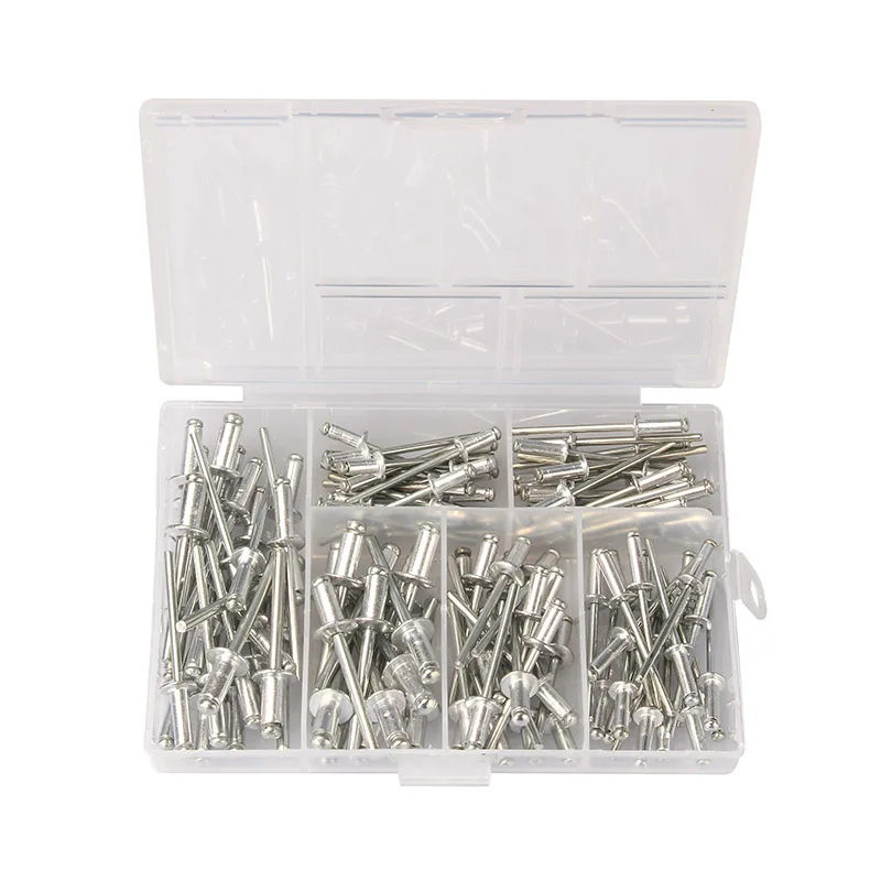 120Pcs M3.2*7/9/11 M4*8/10/13mm Aluminium Blind Rivets Nail Decoration Pop Rivets For Furniture Assortment Kit
120Pcs M3.2*7/9/11 M4*8/10/13mm Aluminium Blind Rivets Nail Decoration Pop Rivets For Furniture Assortment Kit