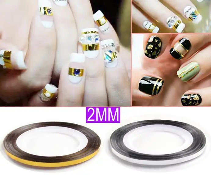 NAIL ART - STRIPING TAPE - WHITE /Black/Silver/Gold- 2MM 100Rolls Nail Art Decoration 20M/Roll,Free shipping
NAIL ART - STRIPING TAPE - WHITE /Black/Silver/Gold- 2MM 100Rolls Nail Art Decoration 20M/Roll,Free shipping