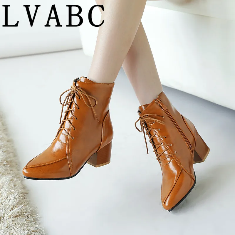 Winter Ankle Boots Pu Leather Women Boots Fashion Мартин сапоги Women Work Shoes Black Round Toe Lace-Up Women Shoes Female Boot
Winter Ankle Boots Pu Leather Women Boots Fashion Мартин сапоги Women Work Shoes Black Round Toe Lace-Up Women Shoes Female Boot