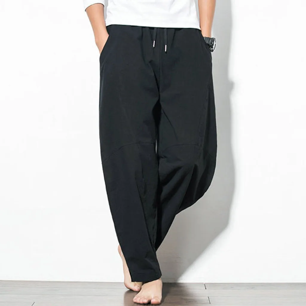 Men's Casual Baggy Loose Pants Cotton Linen Pure Color Pocket Comfort Long Pant Plus Size Beach Holiday Home Wear
Men's Casual Baggy Loose Pants Cotton Linen Pure Color Pocket Comfort Long Pant Plus Size Beach Holiday Home Wear