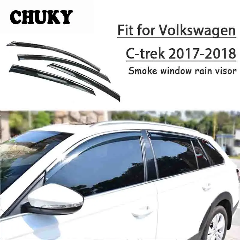 Chuky 4pcs ABS Car Styling Window Visors Awnings Shelters Rain Shield For Volkswagen C-trek 2017 2018 Auto Accessories
Chuky 4pcs ABS Car Styling Window Visors Awnings Shelters Rain Shield For Volkswagen C-trek 2017 2018 Auto Accessories