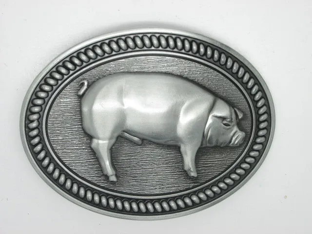 Овальная 3D пряжка для ремня в виде свиньи|belt buckle|hog wild3d belt buckle |