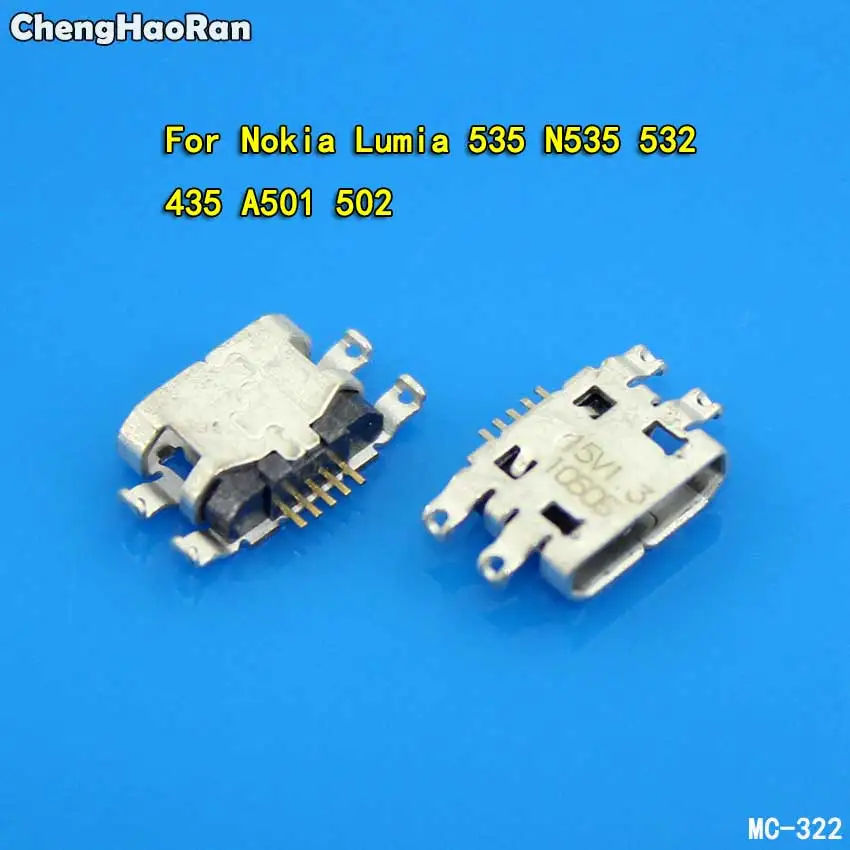 ChengHaoRan 2 10 шт. разъем Micro USB для Nokia Lumia A501 502 535 N535 532 435 док станция с зарядным