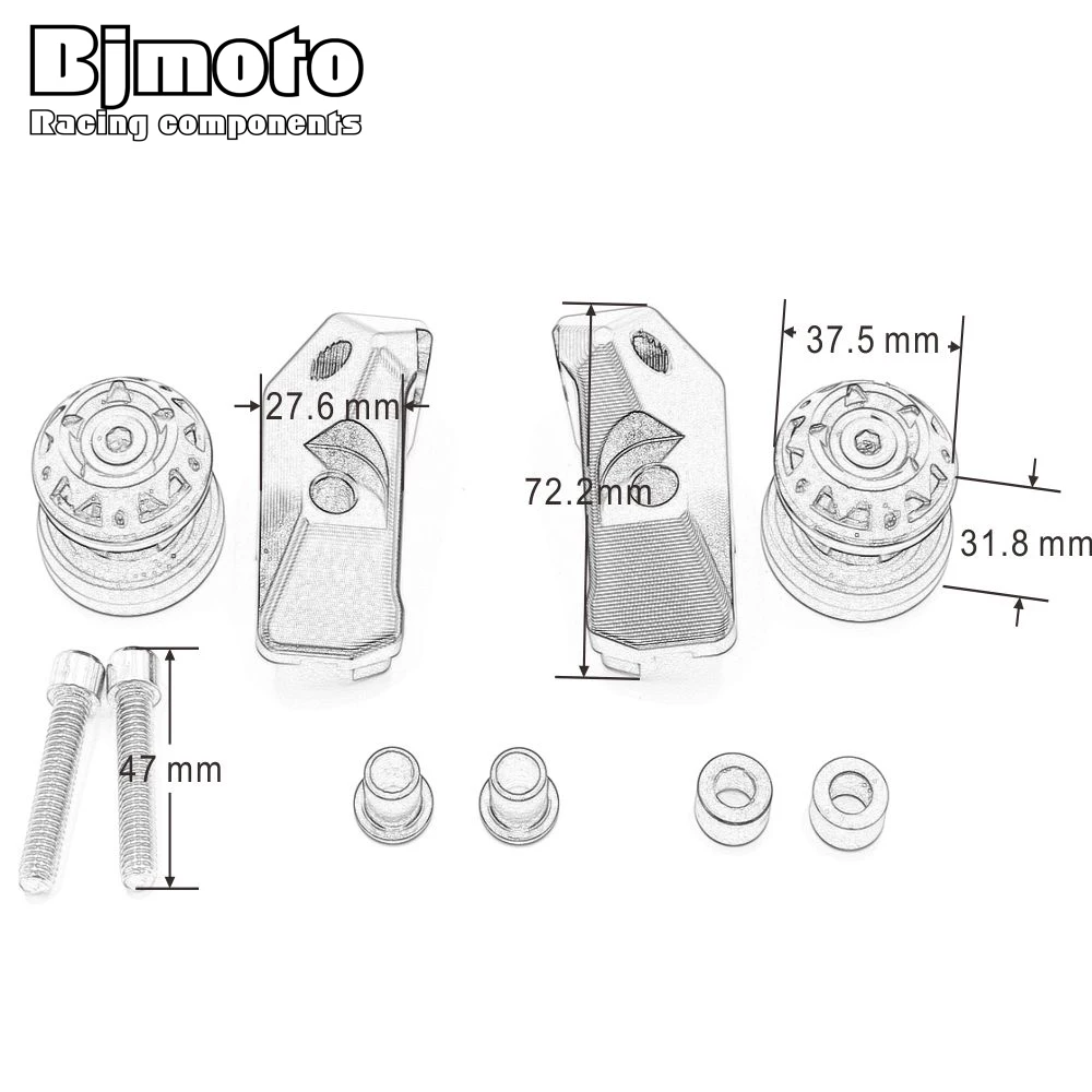 Bjmoto Motorcycle R3 ABS 2018 CNC Spool Sliders Rear Axle Spindle Chain Adjuster Block For Yamaha yzf r25 2013-2018 R3 MT03 MT25
Bjmoto Motorcycle R3 ABS 2018 CNC Spool Sliders Rear Axle Spindle Chain Adjuster Block For Yamaha yzf r25 2013-2018 R3 MT03 MT25