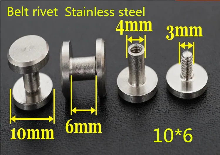 Сделай сам ремень заклепка нержавеющая сталь 10*6|Кожаные аксессуары| |