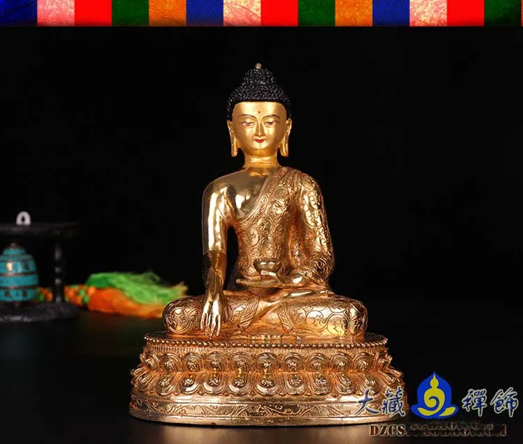 GOOD 28 CM large size Buddha # HOME Talisman Protection # Tibetan Buddhism Shakya Mani the Buddha Gilding brass statue
GOOD 28 CM large size Buddha # HOME Talisman Protection # Tibetan Buddhism Shakya Mani the Buddha Gilding brass statue