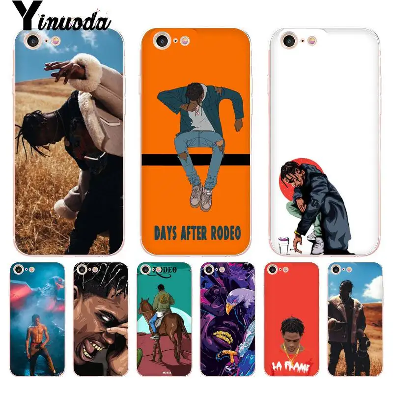 Yinuoda для iPhone 7 6 X Чехол Трэвиса Скотта кактуса ла пламени топ детальный чехол