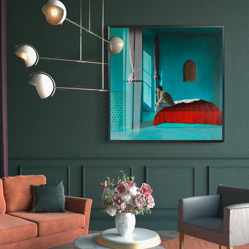 Canvas Painting Sea Blue Building Decorative Poster and Print Living Room Bedroom Wall Art Picture Painting Figure Home Art
Canvas Painting Sea Blue Building Decorative Poster and Print Living Room Bedroom Wall Art Picture Painting Figure Home Art