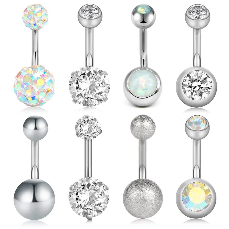 8Pcs Short Belly Button Rings 14G Chirurgisch Steel for Women Girls Navel Belly Rings Crystal CZ Barbell Body Piercing 6 8 10mm
8Pcs Short Belly Button Rings 14G Chirurgisch Steel for Women Girls Navel Belly Rings Crystal CZ Barbell Body Piercing 6 8 10mm