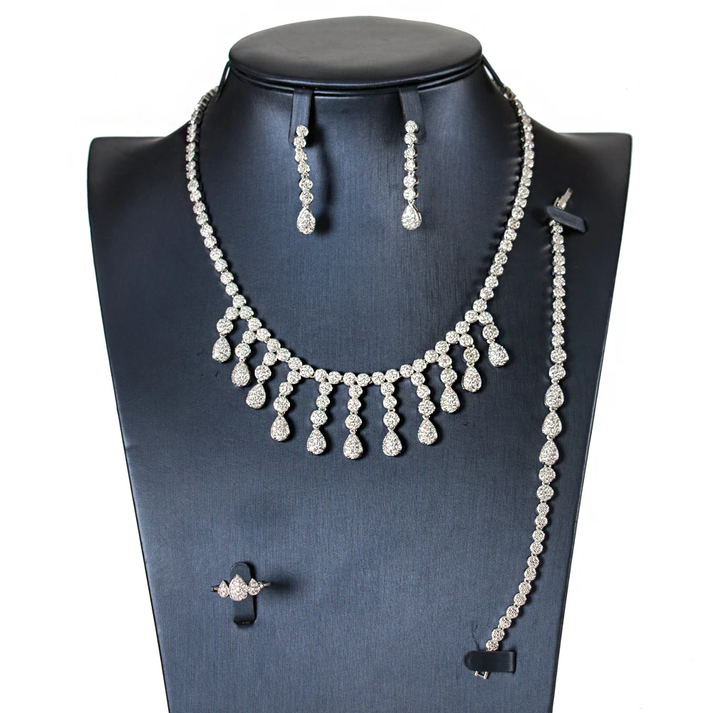 LAN PALACE new copper alloy 3A cubic zirconia Necklace/Earrings/Ring/Bracelet 4PCS jewellery sets for wedding free shipping
LAN PALACE new copper alloy 3A cubic zirconia Necklace/Earrings/Ring/Bracelet 4PCS jewellery sets for wedding free shipping